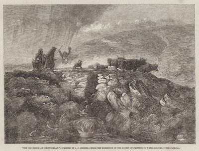 El viejo puente en Dolwyddelan, de la Exposición de la Sociedad de Pintores en Acuarela de Joseph John Jenkins
